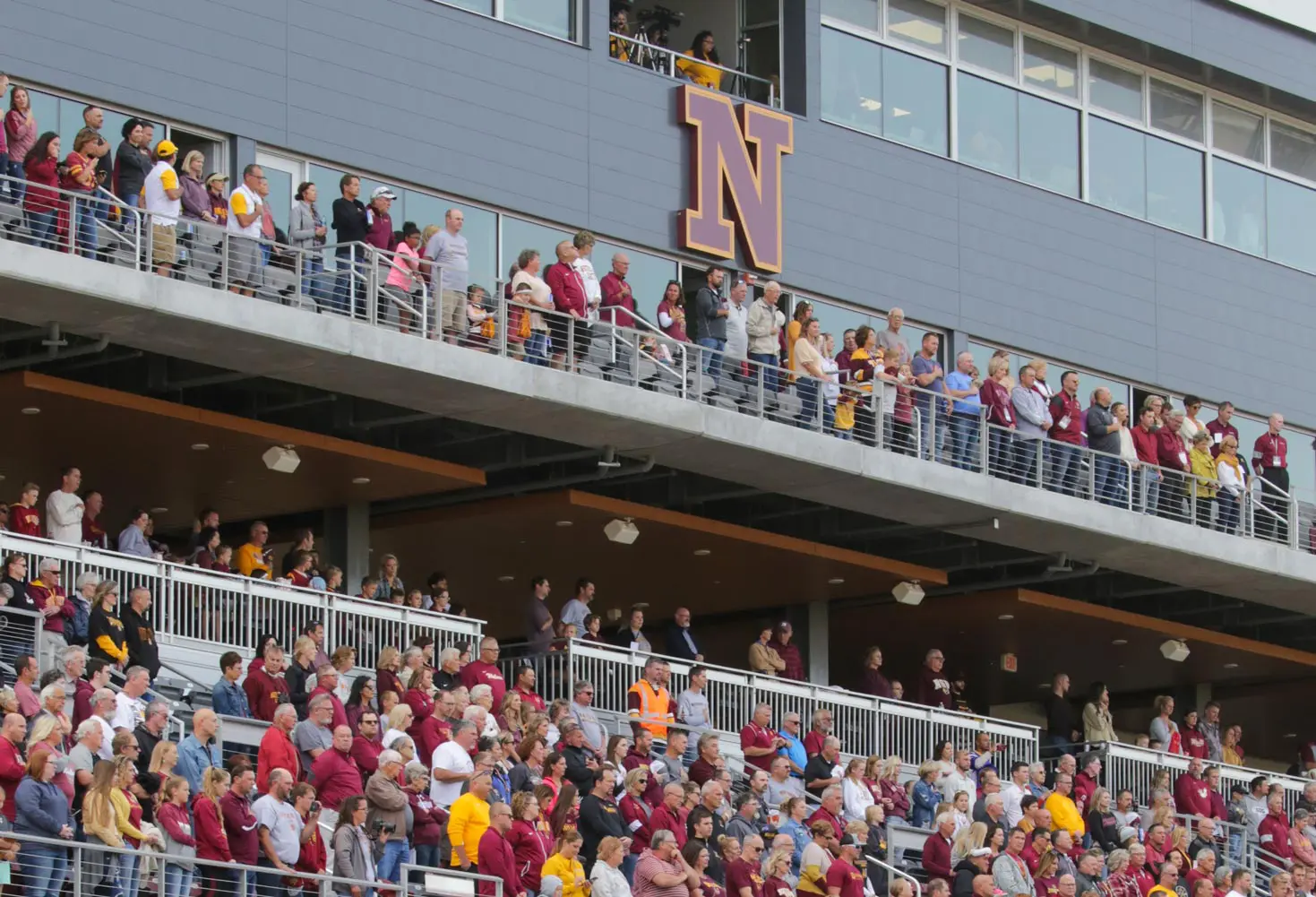 fans in stadium